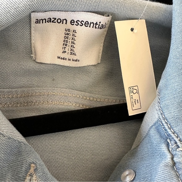 Womens Light Wash Jean Jacket | Blue Light Wash Jean Jacket | Denim Jacket Women - Picture 8 of 9